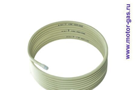 Трубка стальная в оплётке EMER D6*1 (бухта 6м)